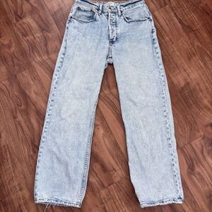 Abercrombie & Fitch The 90s Baggy Low Rise Jeans Light Wash Size 2